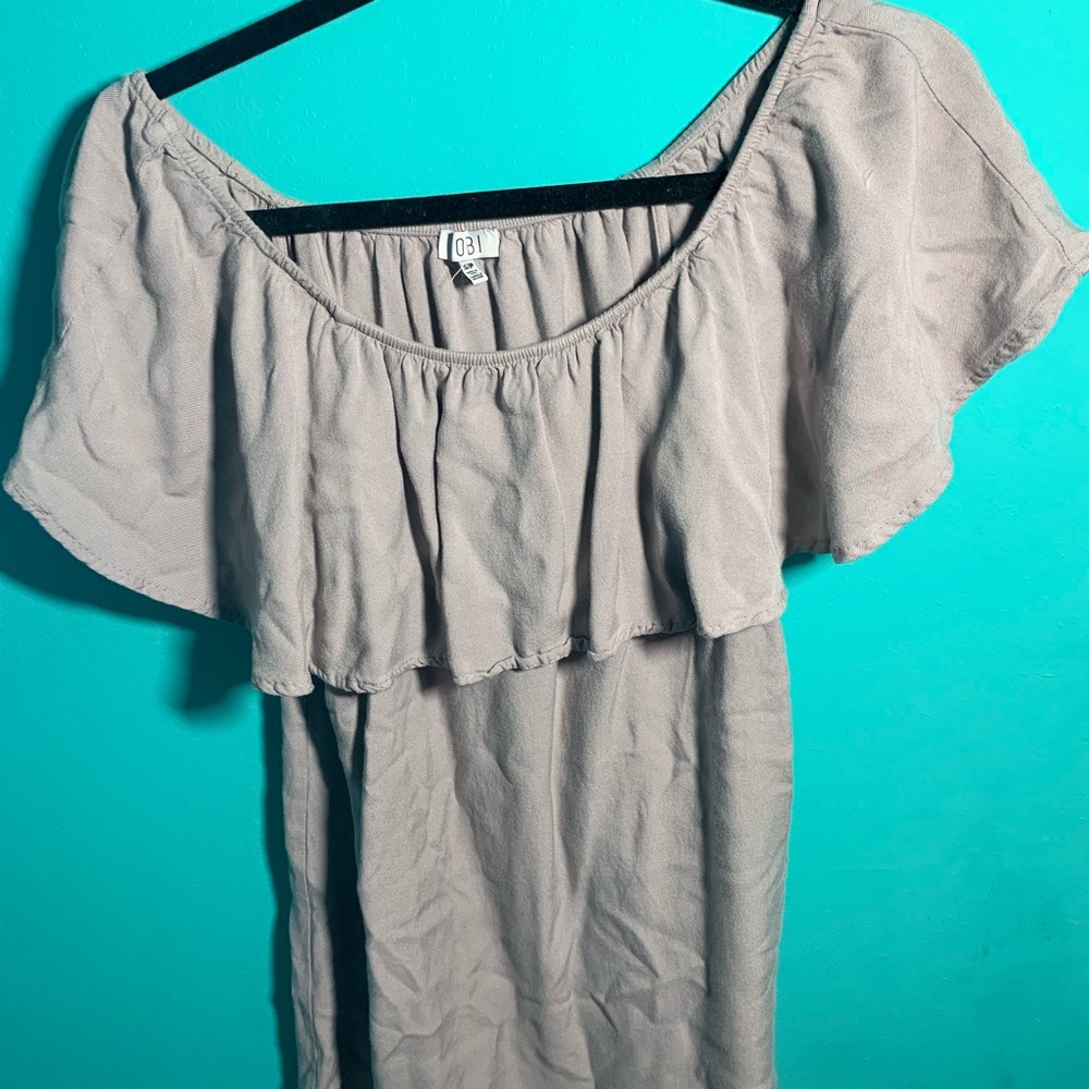 TOBI Off The Shoulder Ruffle Dress